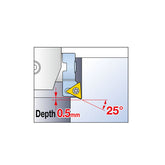 Insert Holder to undercut corners   (optional accessory) - Big-tools Industrial Supply Tools for Metal Cutting